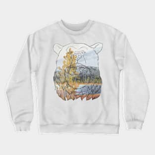 Old Bear Sticker Crewneck Sweatshirt